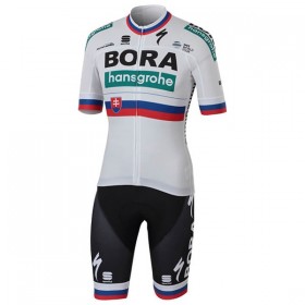 Tenue Cycliste et Cuissard à Bretelles 2018 Bora-Hansgrohe Championnats de Slovaquie